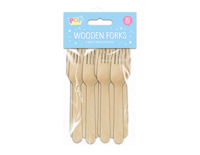 Wooden Forks 20pk